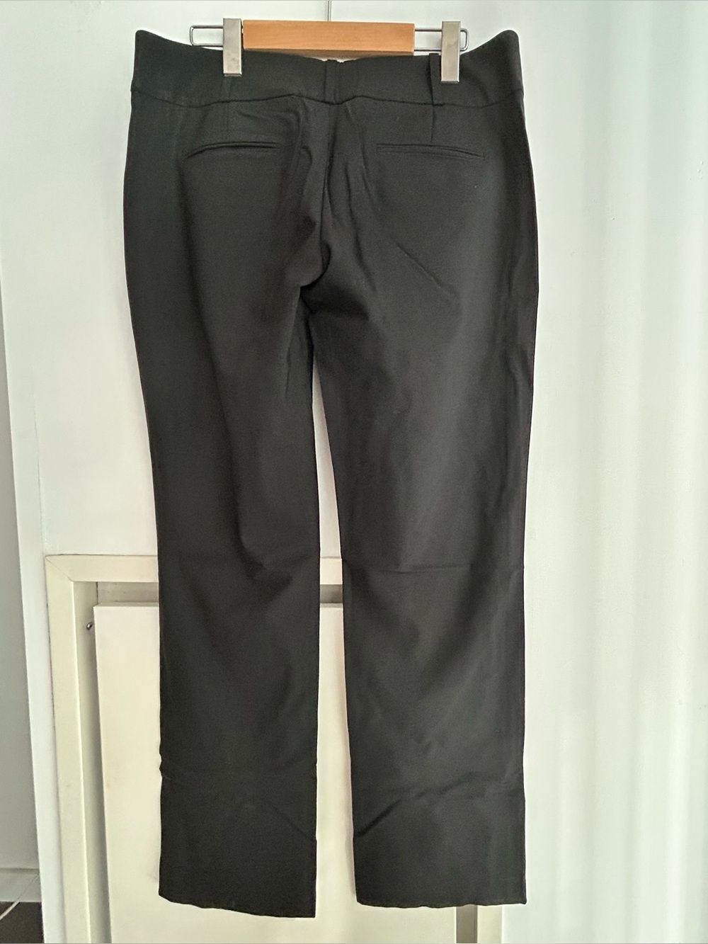 Hugo Boss Wool Trousers, Women's, Size 10, Black, Classic Straight Fit